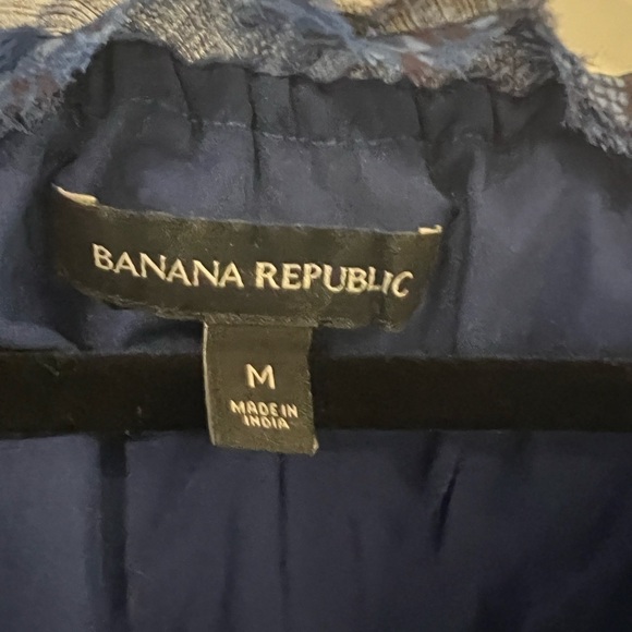 Banana Republic snake print smocked drop waist tassel tie neck mini dress - Picture 4 of 5